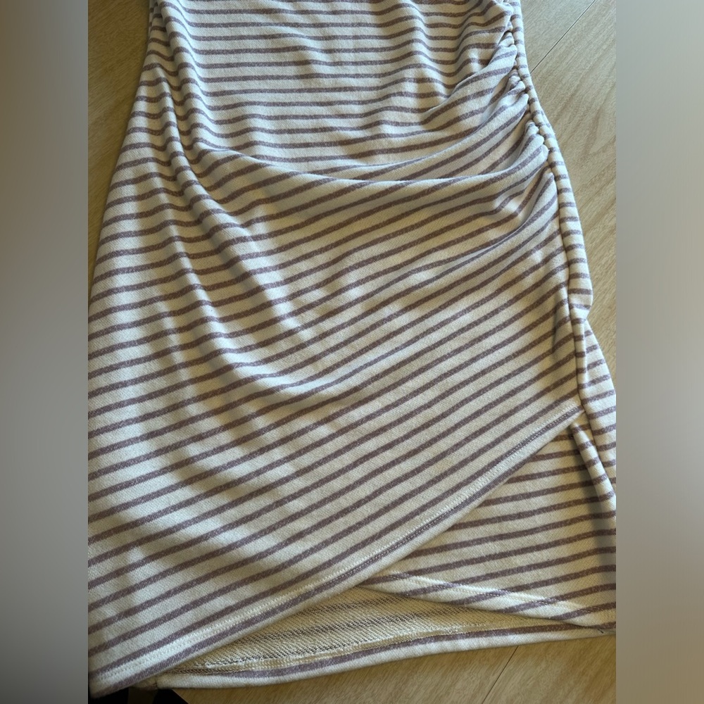 Vanilla Bay striped rouched dress size Large